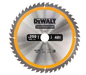 DeWalt DT1957 / Pilový kotouč pro aku pily / Průměr 250x30 mm / Šířka řezu 3.00 mm / Počet zubů 48