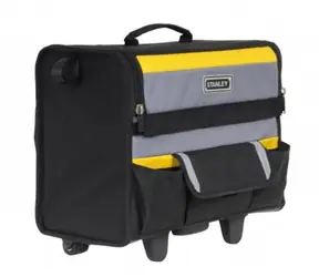 Stanley 1-97-515 brašna na nářadí s kolečky / rozměry: 46 x 33 x 45 cm / rukojeť / víko na zip / vnější kapsy