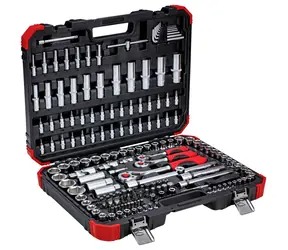 GEDORE RED R45603172 - Sada nástrčných klíčů / 1|2" + 1|4" + 3|8" / chrom-vanadová ocel / 172 ks