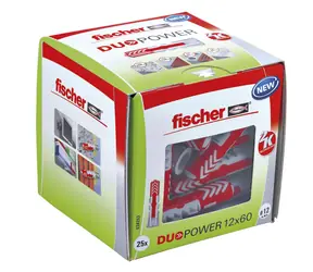 fischer DuoPower 12x60 LD hmoždinky 25 ks