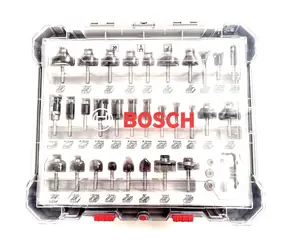 BOSCH 2607017474 / Smíšené sady fréz / průměr stopky 6mm / 30 ks