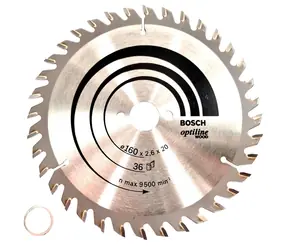 BOSCH Optiline Wood 2608640597 / Pilový kotouč / 160x20mm / Šířka řezu 2.6 mm / 36 zubů / 1 ks