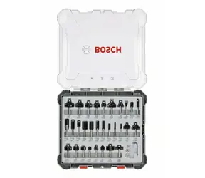 BOSCH 2607017475 / Smíšená sada tvarových fréz s vřetenem 8 mm / 30 ks