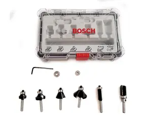 BOSCH 2607017468 / Sada fréz s 6mm vřetenem Trim&Edging / 6 ks