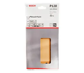 BOSCH C470 Best for Wood and Paint 2608605268 / Brusný papír / Zrnitost 120 / 115x230 mm / Děrování: 14 / 10 ks