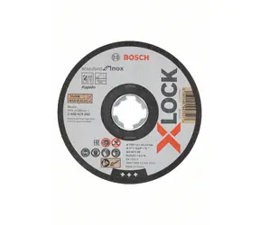 BOSCH Standard for Inox 2608619262 / Plochý řezný kotouč / X-LOCK / 125x22.23 mm / Šířka řezu 1.0 mm