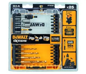 DeWalt DT70735T / sada bitů FLEXTORQ / Pz@57 mm / T@25 mm / magnetický držák bitů / box / 25 ks
