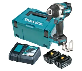 Makita DTW701RTJ / Aku Rázový utahovák 1|2" / 18V / Li-ion / 2200 ot-min / 700 Nm / 2x 5.0 Ah