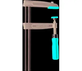 Bessey TPN20BE / Šroubová svěrka z temperované litiny s dřevěnou rukojetí / 200 x 100 mm / upínací síla až 5500 N