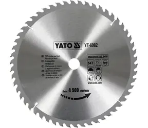 YATO YT-6082 / Pilový kotouč na dřevo / Průměr 350x30 mm / Šířka řezu 3.5 mm / Počet zubů 54