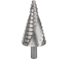 BOSCH 2608597521 / Stupňovitý vrták HSS / Rozměry 6-39 x 4 x 10 mm / 1 ks