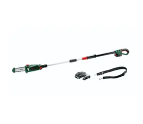 BOSCH UniversalChainPole 18 / Aku prořezávací pila / 18V / Lišta: 20cm / Délka: 210–260 cm / 1x 2.5Ah / nabíječka