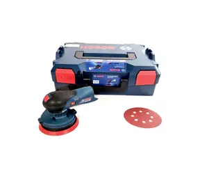 BOSCH GEX 12V-125 Professional / Aku excentrická bruska / 12V / 125mm / bez Aku / L-BOXX / příslušenství