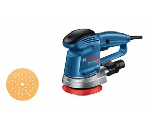 BOSCH GEX 34-125 Professional / Excentrická bruska / 340W / 125 mm / 4500-12000 ot-min / brusný list + kotouč