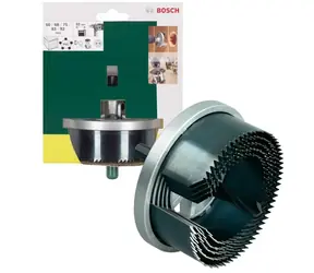 BOSCH 2607019451 / Sada vrtacích korunek do dřeva / Průměr: 60 & 68 & 75 & 83 & 92 mm