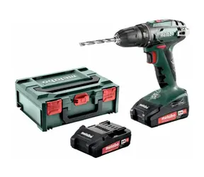 Metabo BS 18 / Aku Vrtací šroubovák / 18V / 2x2.0Ah / 10mm sklíčidlo / 1600 ot-min / 48 Nm