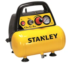 Stanley C6BB304STN071 / Bezolejový kompresor / 1100W / 6L / Tlak 8 bar / 180 L za minutu