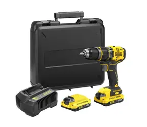 Stanley SFMCD721D2K / Aku vrtačka s příklepem / 18V / 2.100 ot-min / 80 Nm / 2x 2.0Ah