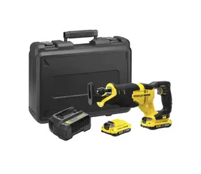 Stanley SFMCS300D2K / Aku mečová pila / 18V / Zdvih 25 mm / 3.000 z-min / 2x2.0A