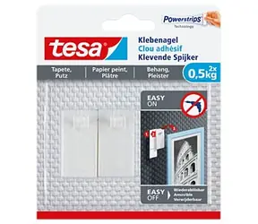 Tesa Powerstrips® 77772 Nalepovací hřebík na tapety a omítku / Nosnost 0.5 kg