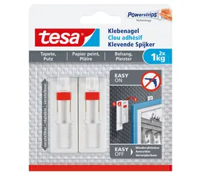 Tesa Powerstrips® 77774 Nalepovací hřebík na tapety a omítku / Nosnost 1 kg