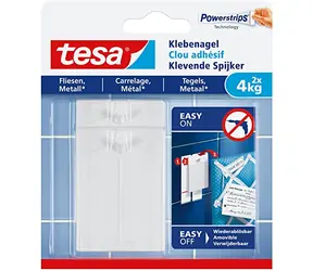 Tesa Powerstrips® 77766 Nalepovací hřebík na dlažbu a kov / Nosnost 4 kg
