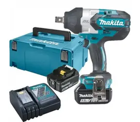 Makita DTW1001RTJ / Aku Rázový utahovák 3|4" / 18V / 2x5.0Ah / Li-ion / 1800 ot-min / 2200 úderů-min / 1050 Nm