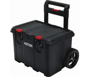 Keter Stack'N'Roll Mobile cart černá / Kufr na kolečkách / 42 x 55 x 53 cm