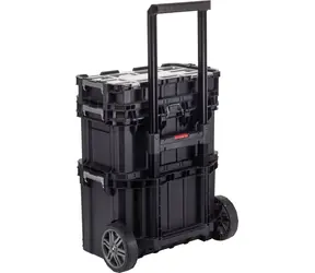 Keter Rolling Work Shop černá / pojízdná sada boxů na nářadí / 38 x 71 x 57 cm