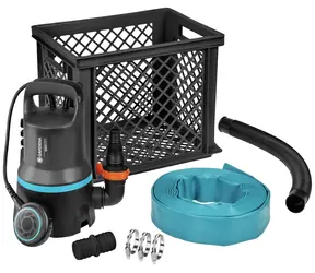 Gardena 09041-20 / ponorné kalové čerpadlo / odvodňovací sada / 300W / 9.000 l/h
