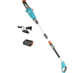 Gardena Cordless Pole Pruner 20/18v P4A / Akumulátorová teleskopická vyvětvovací pila TCS / s Aku