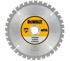 DeWalt DT1911 / Pilový kotouč pro aku pily / Průměr 165x20 mm / Šířka řezu 1.49 mm / Počet zubů 36