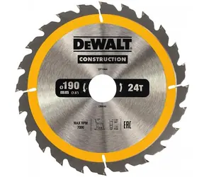 DeWalt DT1944 / Pilový kotouč pro pily / Průměr 190x30 mm / Šířka řezu 1.8 mm / Počet zubů 24