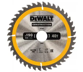 DeWalt DT1945 / Pilový kotouč pro pily / Průměr 190x30 mm / Šířka řezu 2.6 mm / Počet zubů 40