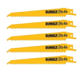 DeWalt DT2359 / Bimetalové pilové listy / na dřevo s hřebíky / Délka čepele 152 mm / 5ks
