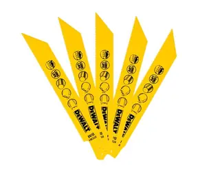 DeWalt DT2361 / Bimetalové pilové listy / na kov & plech & trubky a profily 3-8mm / Délka čepele 152 mm / 5ks