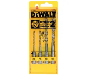 DeWalt DT9700 / Sada vrtáků do betonu Extreme 2 / 5 & 6 & 8 & 10 mm / 4 ks 