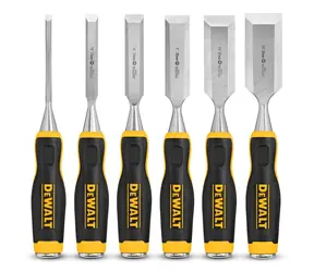 DeWalt DWHT16852-9 Sada 6ks dlát / Šířky čepele: 6 & 13 & 19 & 25 & 32 & 38 mm