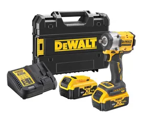 DeWalt DCF921P2T / Aku Rázový utahovák 1/2" / 18V / 2000 ot-min / 406 Nm / kufr / 2x 5.0Ah / nabíječka