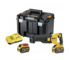 DeWalt DCS389X2 / Aku pila ocaska / 54V / 3.000 zdvihů-min / 2x Aku 9.0 Ah / nabíječka / kufr