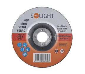 Solight brusný kotouč na ocel 100 x 2.5 x 16 mm