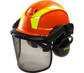 Uvex pheos forestry 9774 / lesnická ochranná helma / oranžová