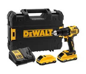 DeWalt DCD709L2T / Aku příklepová vrtačka / 18V XR / 2x 3 Ah / 65 Nm / nabíječka / kufr