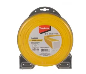 Makita E-02886 - struna nylonová Pro 3.0mm hranatá žlutá / 44m