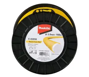 Makita E-02858 - struna nylonová Pro 3.0mm kulatá žlutá / 168 m