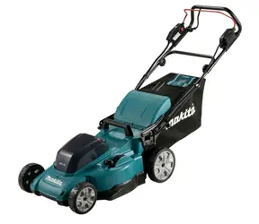 Makita DLM481Z / Aku Sekačka na trávu / 2x 18V / 3100 ot-min / až 800 m2 / záběr 48 cm / koš 62 l / Bez aku