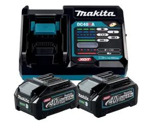 Makita 191L76-1 Nabíjecí sada - 2x Baterie BL4025 | Nabíječka DC40RA | 40V 2.5Ah