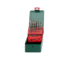 Metabo Kazeta vrtáků do kovu / HSS-G / 25 ks / 1-13 mm
