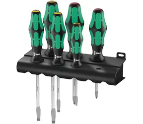 WERA 334 SK/6 Sada šroubováků Kraftform Plus Lasertip + stojánek / 6 dílný