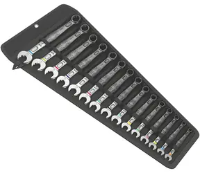 WERA 6003 Joker 15 Set 1 / sada otevřených očkových klíčů / 15 dílný